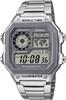 CASIO World Time Digital Men's Watch AE-1200 Series Genuine BOX Overseas Model (Silver X Gray Metal Band AE-1200WHD-7AV) [Parallel Import]