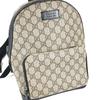 GUCCI 429020 GG Supreme bag logo Backpack Beige/Black