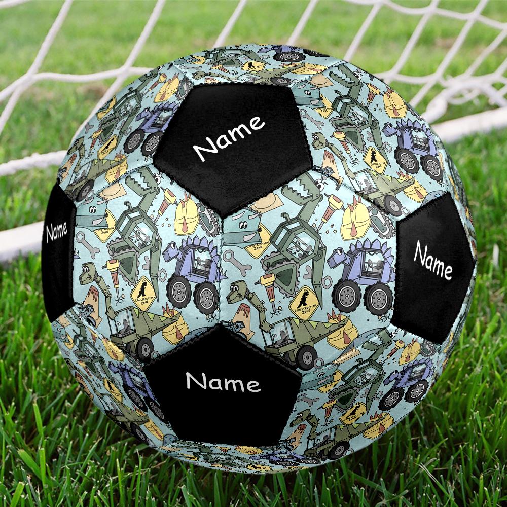 Custom Name Cute Cars Theme Size 5 Soccer Ball, Suitable for Both Indoor and Outdoor Matches, a Gift Suitable for Everyone.