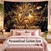 Music General (59) Theme Wall Tapestry Customized With Name Text Personalized Hanging Tapestry For Bedroom Living Room Decor