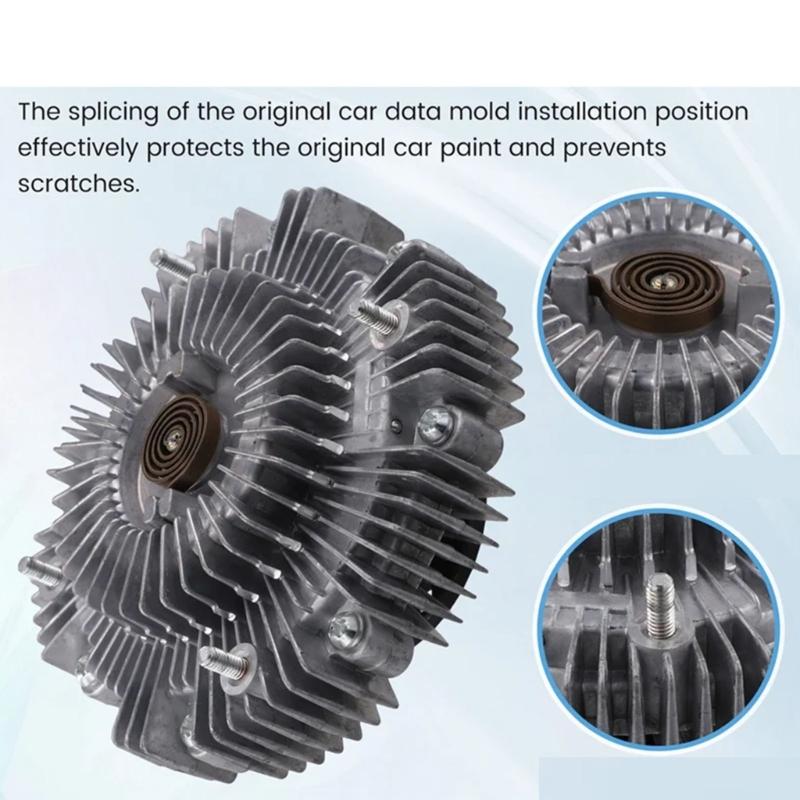 Aluminum Alloy Fan Coupling Easy Installation Design Lowers Engine Temperature By 3-5% Improves Fuel Economy For Vehicles