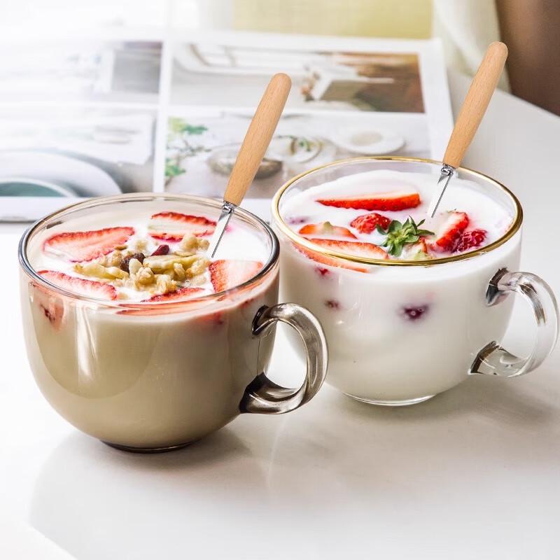 Shangqi Große Glas-Frühstückstasse