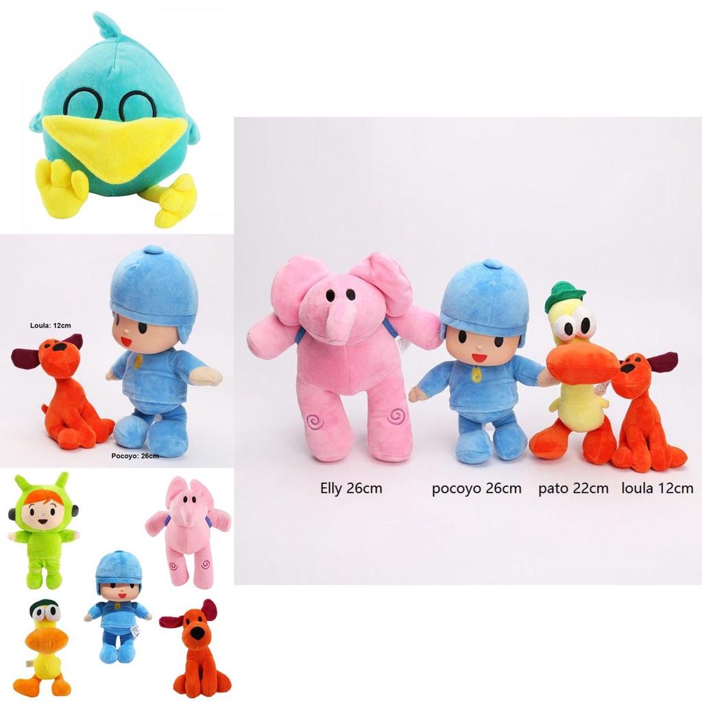 Adorable Pocoyo Elly Pato Loula Sleepy Bird Soft Plush Stuffed Figure Toy Doll Gift For Kids