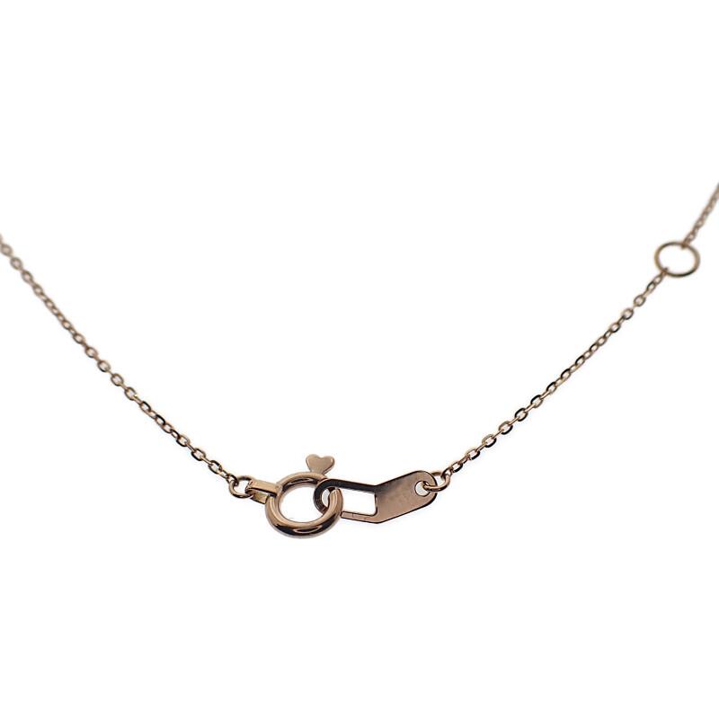 STAR JEWELRY 2ZN2412 Necklace K18 Pink Gold Women