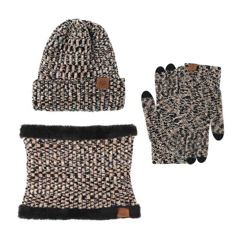 XiHong Winter Warm Hat Scarf Glove Set