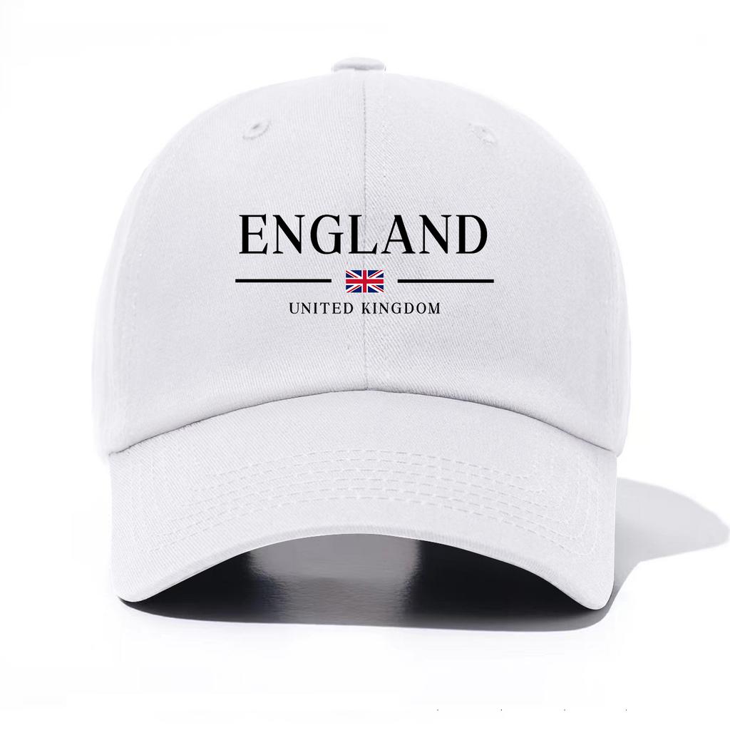 1 Stück Baseballkappe mit England-Print für Erwachsene, Minimalistischer Retro-Stil, Lässig, Weich, Verstellbar, Dad Hat, Perfekt als Geschenk