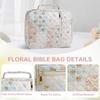 Floral Bible Cover Large Capacity Church Bag Fashion Bible Bag  for Christian Gifts