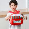 Bag Toddler School With Colorful Stitching And Geometric Print For Learning Kid