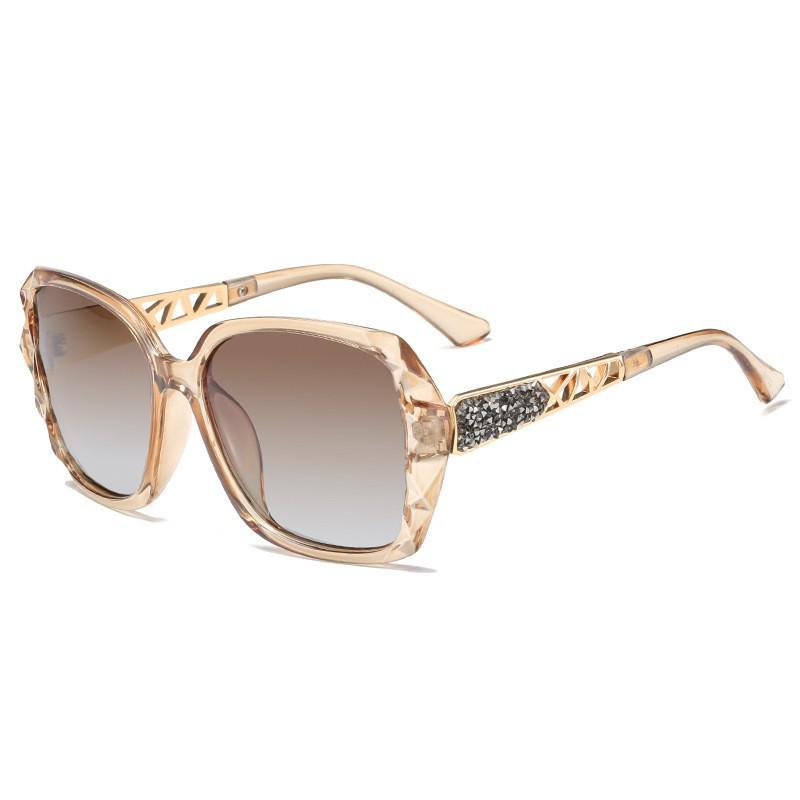 Gafas de Sol Polarizadas con Pedrería para Mujer - Protección UV Elegante, Estilo Retro