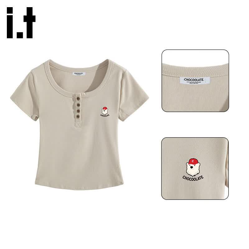 Women s Slim Fit American Print Short Sleeve T-Shirt XL абрикосовый