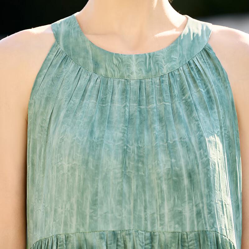 Women's Sleeveless Round Neck Resort Midi Dress