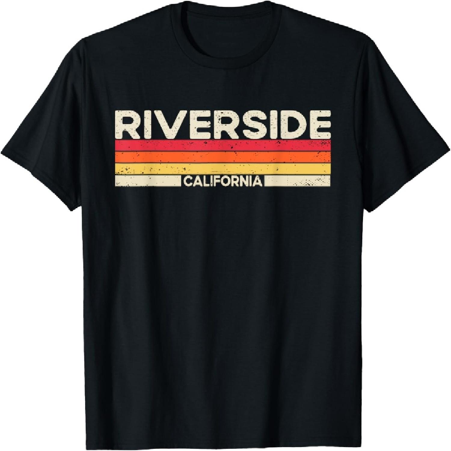 Riverside State of California 80s 90s Vintage Sunset T-Shirt XXXXXL разноцветный