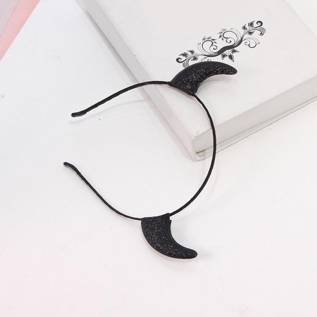 Devil Horned Headband for Theme Party Stage Performances Halloween Hairhoop Adult Cosplay Hairband Carnivals Headpieces