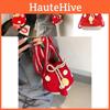 Pattern Delightful Mushroom Knitted Drawstring Bag For Children Unisex And Design Playful