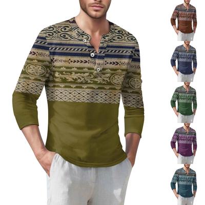 Herren T-Shirt Street Casual Fashion Langarmshirt