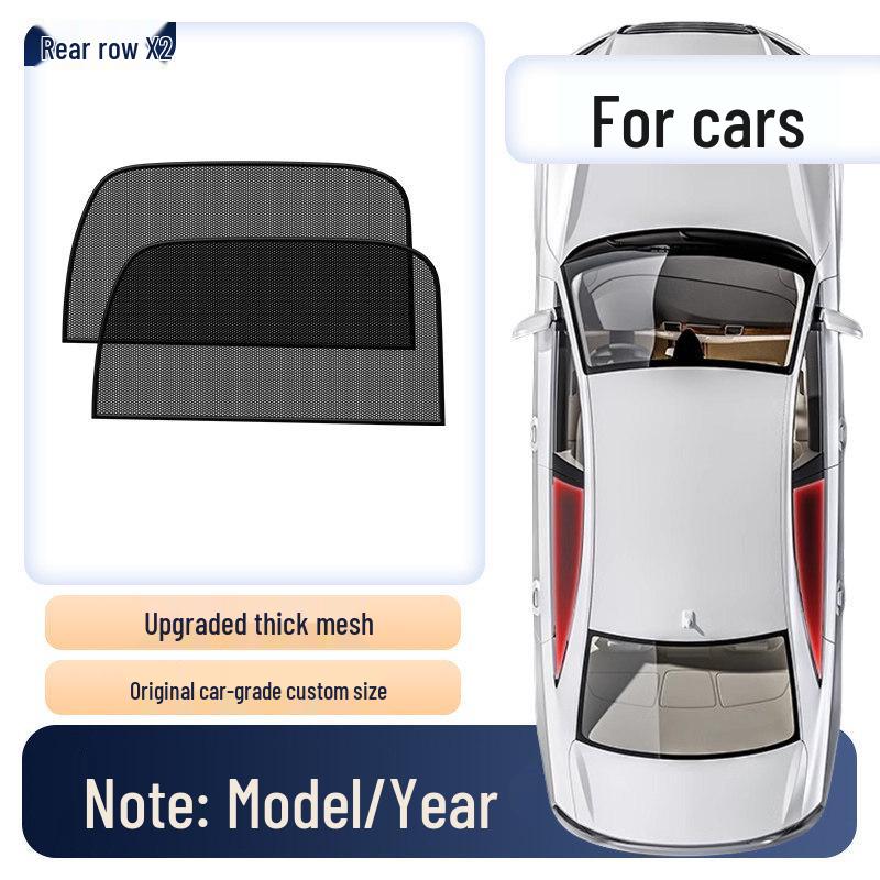 Car Window Mosquito Net and Sunshade Curtain