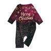 Christmas Print Family Outfit Long Sleeve Top + Pants Set Family Outfit
