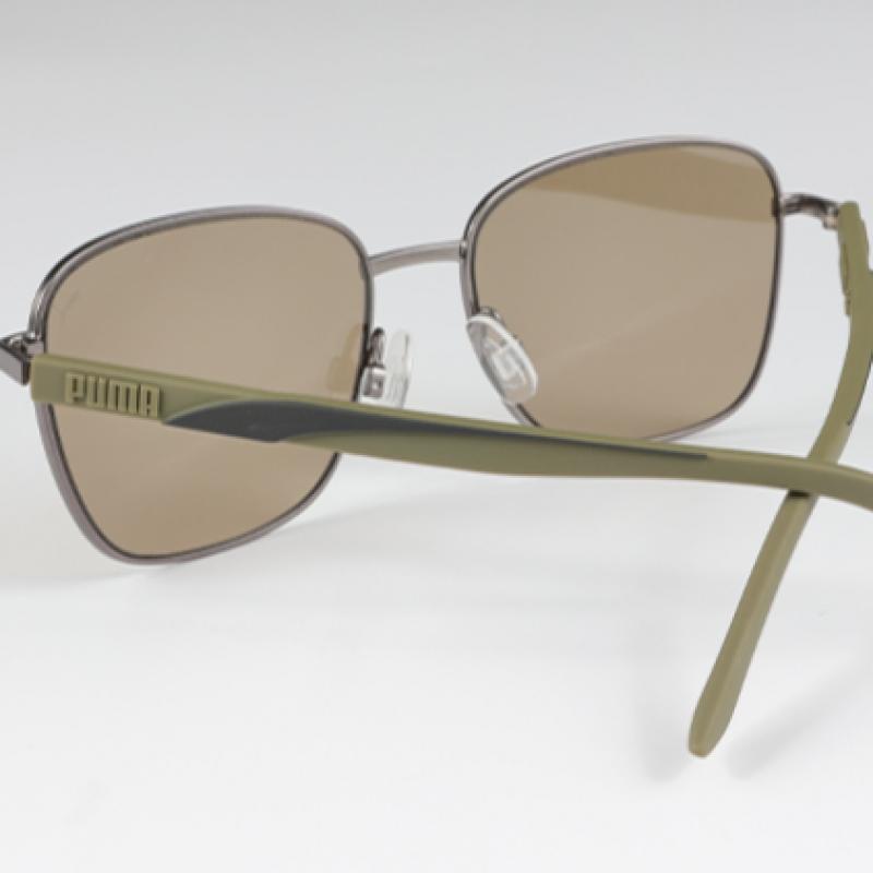 Puma Gafas de sol Puma Galleria Pu0321s 003 Cuadradas de Metal para Hombre y Mujer