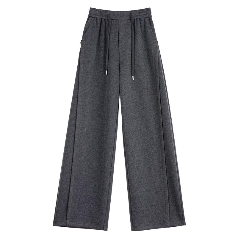 FAESSLIN Silk Wool Blend Drapey Wide-Leg Pants