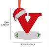 26 Letters Christmas Pendant Alphabet Ornaments Xmas Tree Hanging Decor 2026 Home Party Navidad New Gift Accessory