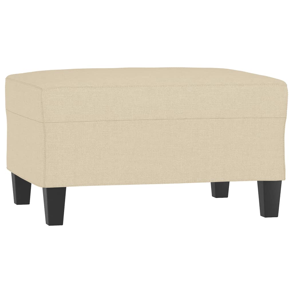 4 Piece Sofa Set with Cushions Cream Fabric