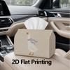 1pc, 2d Flat Printing, Tissue Box Minimalist Duck-shaped Paper Towel Rack Pattern Printed Tissue Box, Suitable for Bathrooms, Living Rooms, Bedrooms, 