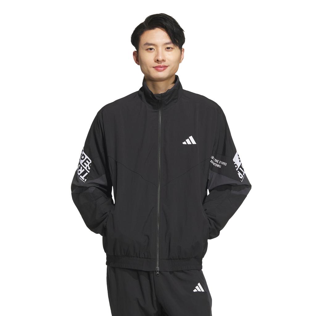 Adidas Wording Pack Loose Fit Mesh Lined Woven Jacket Ka1265