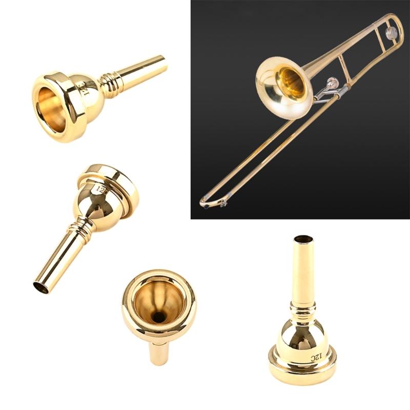 12C Pro Trumpet Mouthpiece Gold Copper Musical Brass Instruments Trumpet Accessories