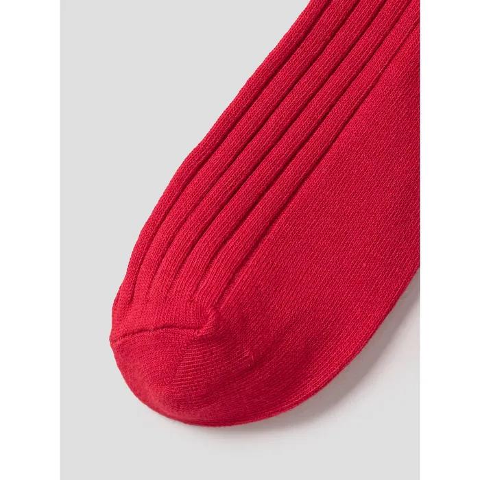 [8 Sekunden] Rot gestreifte Socken Rot (3561KTAMC6)