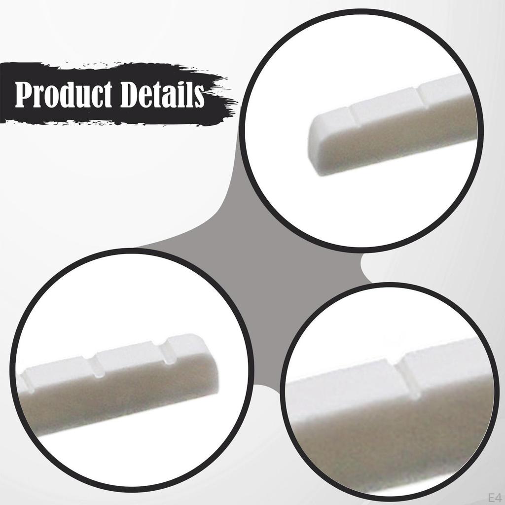 Electric Guitar Bone Nut Artificial Easy to Install Maintenance Precision Luthier Tool