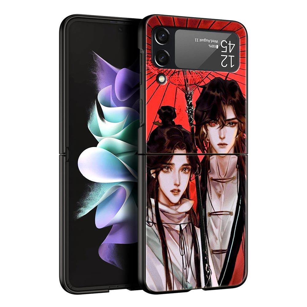 

Чехол для телефона Z Flip 4 для Samsung Galaxy Z Flip 3 5G ZFlip3 Flip3 zflip Flip4 Жесткий чехол для ПК Heaven Official s Blessing Anime Shell Z Flip3 5G