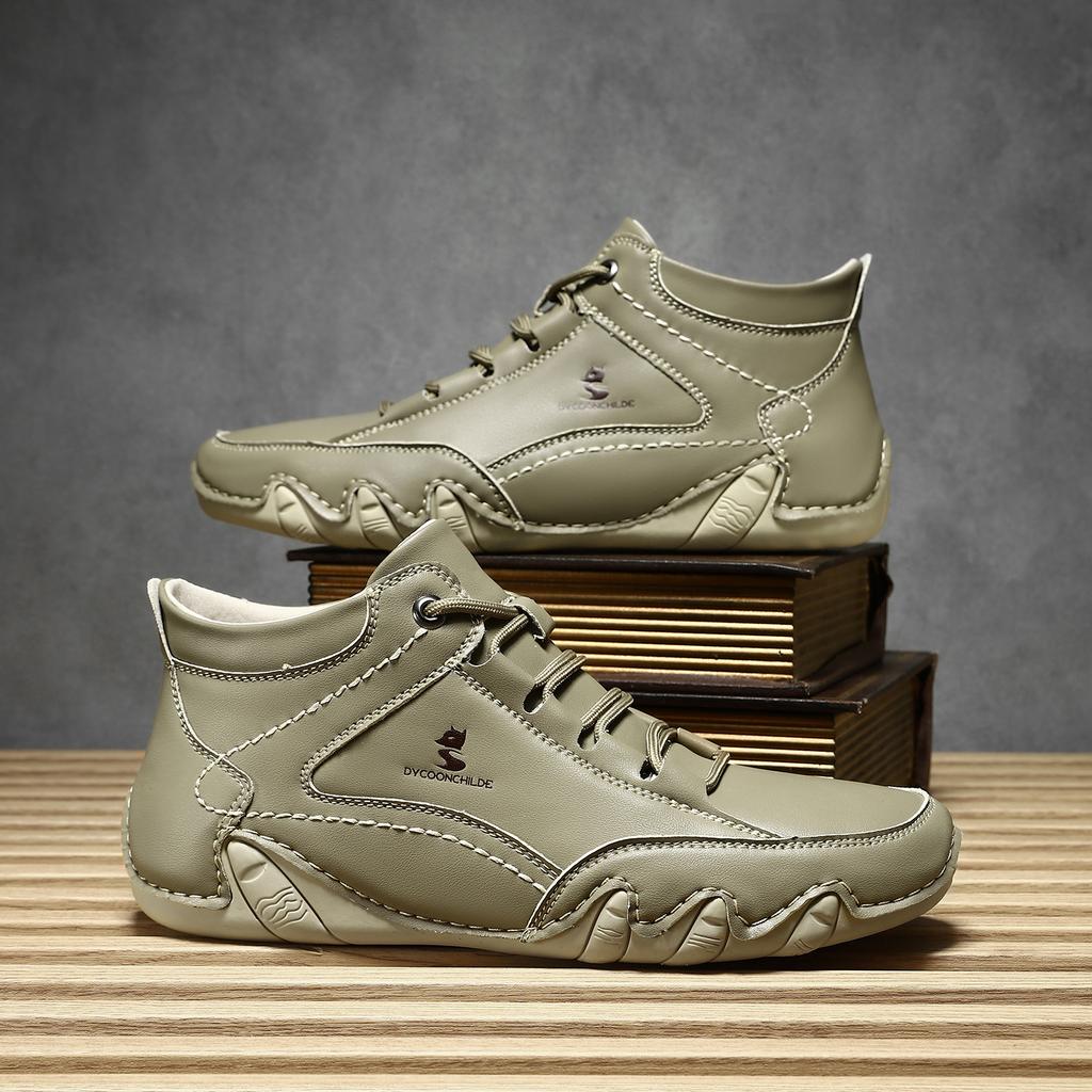 Octopus Herrenschuhe beliebte High-Top Martin Stiefel Herbst und Winter Herren Freizeitschuhe kurze Stiefel Fuchsschuhe