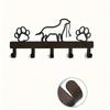 1/2 PCS Modern Wall-Mounted Iron Claw Hook Rack - 5 Hooks for Pet Leash Storage, Coat Hanger, Home Office Organization
