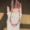 Sweet Pink Necklace Mixed-Color Korean Necklace Fruit Beaded Necklace Korean-Style For Beach Trips Holiday Parties Spring