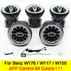For Mercedes-Benz A CLA GLA W176 W117 W156 Ambient Light Kit Turbine Air Vent 64 Colors Light