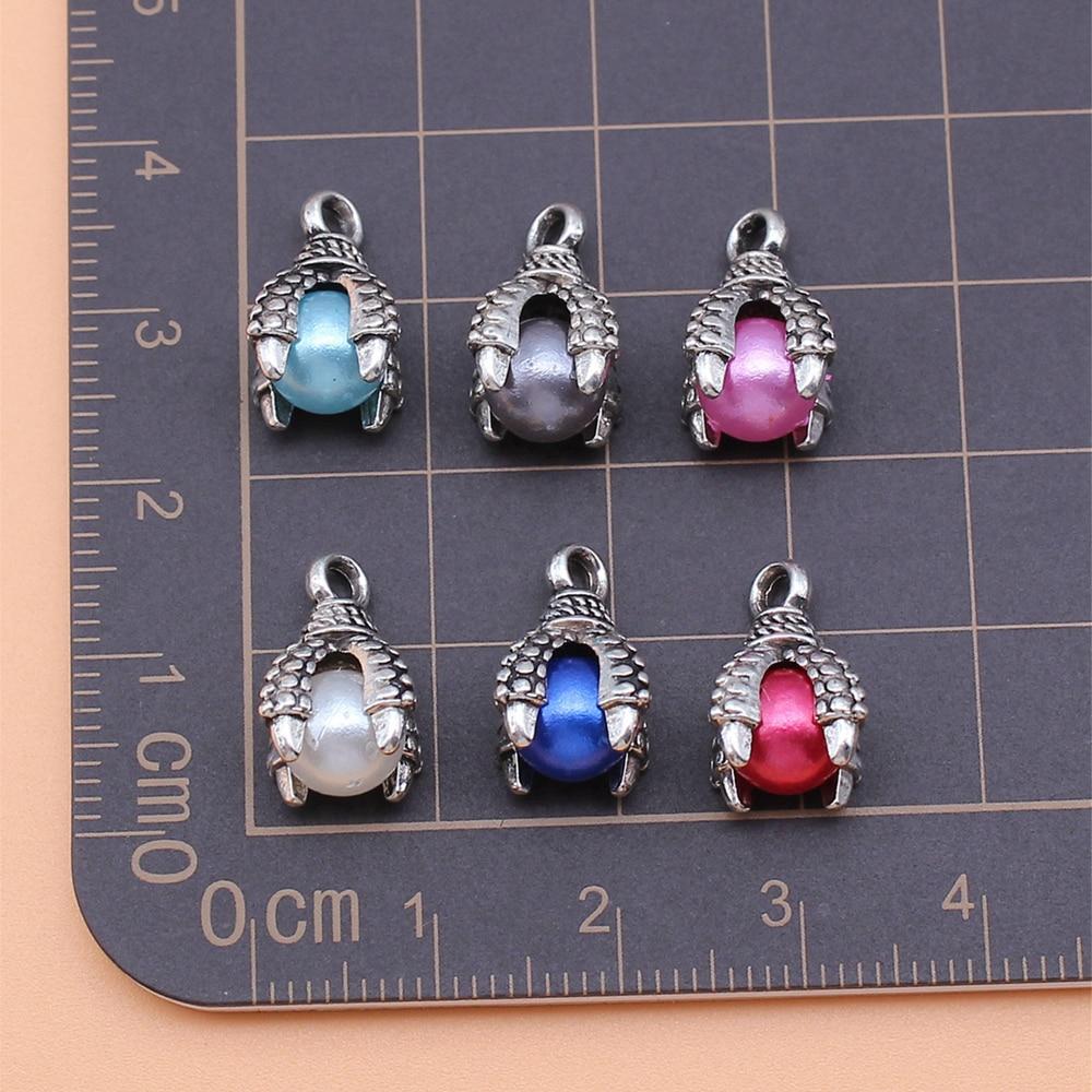 

Подвески для изготовления ювелирных изделий Коготь орла с шариками Ручная работа 6 шт./компл.