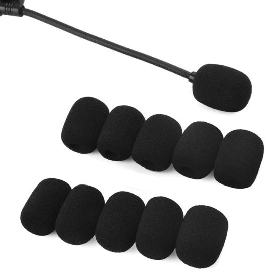 Microphone Cover Ultra Soft High Density Sponge Headset Mic Windscreen Replacement for Interview