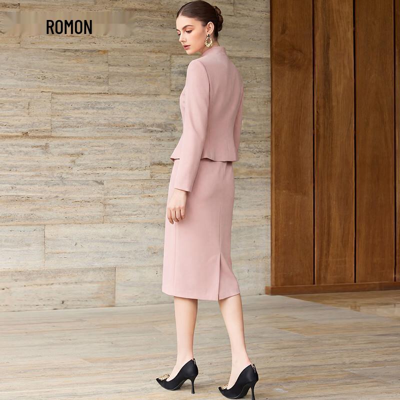 Luomeng Women's New Chinese Style Business Suit Dress Set