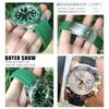 20mm 21mm Cinturino in Gomma con Maglie Metalliche e Attacco Curvo per Rolex Submariner DAYTONA Yacht-Master GMT Braccialetti in Silicone