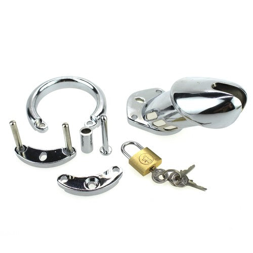 Cage de chasteté STEEL PADLOCK 12 x 3.5cm - Generique - Cages de Chasteté