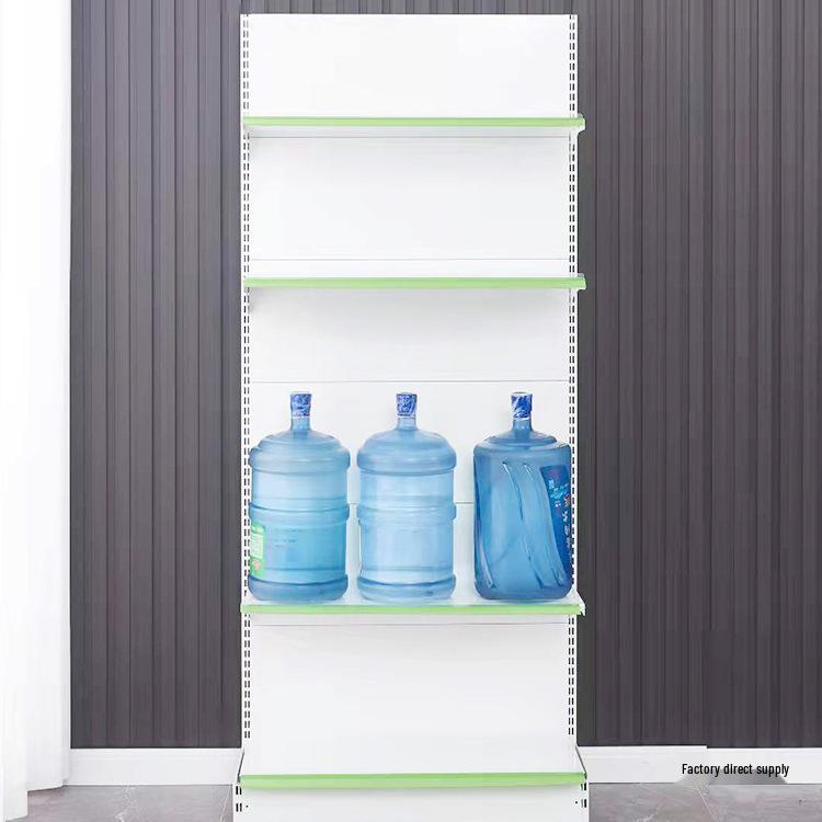 Adjustable Supermarket Display Rack for Snacks and Food, Single/Double-Sided, Ideal for Convenience Stores and Mother & Baby Products.