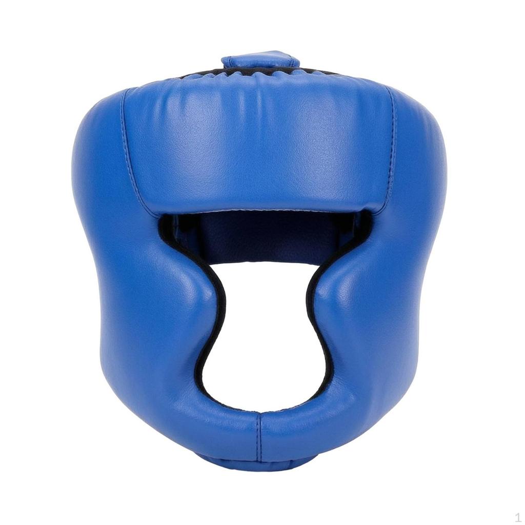 Training Headgear OpenFace Shielded Sparring Helmet for Fighters Artists, Pugilists Black S