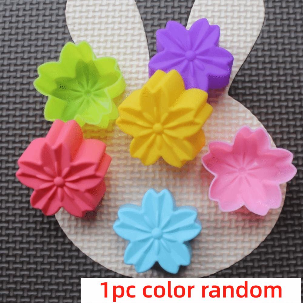 5cm Cupcake Baking Tools Flower Designs Mould Mini Soap Molds New Silicone Cake Mold