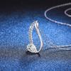 Pendant Necklace Women 1ct D Color Moissanite Irregular Waterdrop Shape Fashion Commute Style
