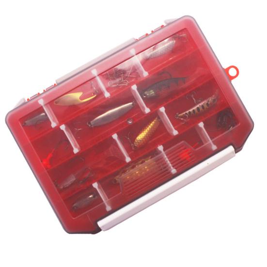 Bait Case Single-Layer Multifunctional PP Plug-in Lure Storage Box for Fishing Lover