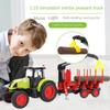 Bauernhof Spielzeugauto Landwirtschaftlicher Traktor Transport Fahrzeugtechnik Fahrzeug Mähdrescher Modell Kinderspielzeug für Jungen