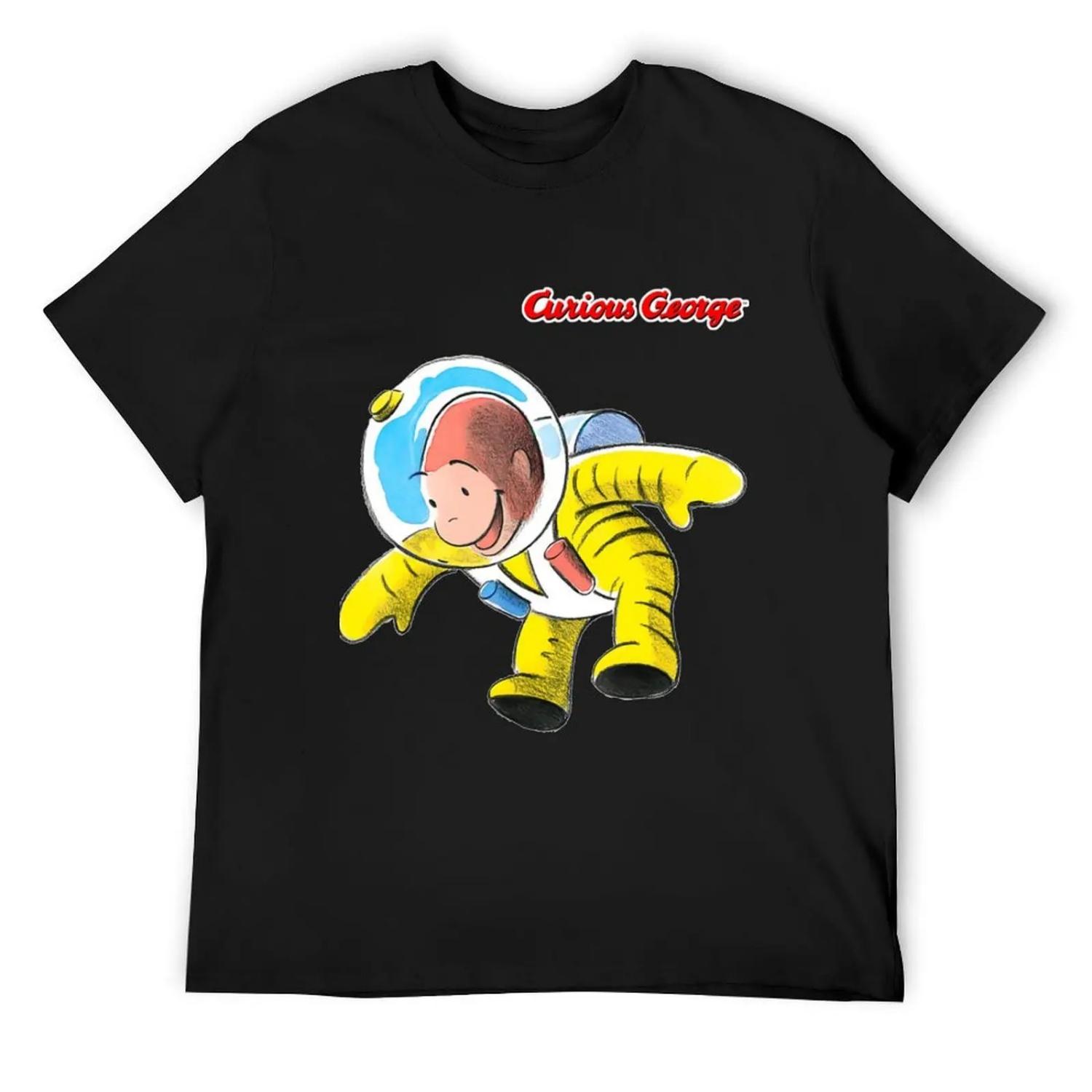 Футболка с любопытным Джорджем-астронавтом S