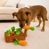 Funny 6/8 Hole Dog Carrot Pulling Toy Plush Soft Interactive Training Toys Bite Resistant Puppy Chew Toy for Cats and Dogs