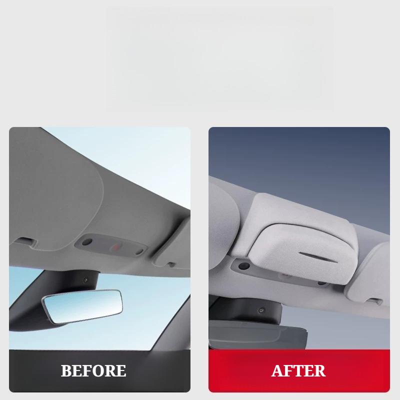 For Tesla Model YL Y Juniper 2025 2026 Glasses Case Wear-Resistant Sunglasses Holder Storage Box Eyeglasses Organizer Case
