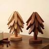 Tree Design Stand Wooden Trivets Decorative Anti Scald Heat Resistant Table Mat Coaster Wood Placemats Pot